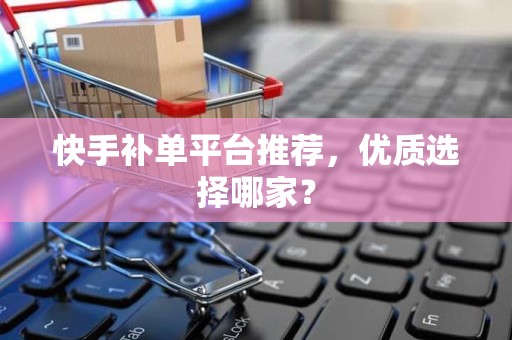 快手补单平台推荐，优质选择哪家？
