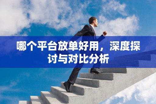 哪个平台放单好用，深度探讨与对比分析