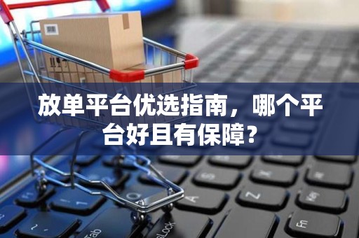放单平台优选指南，哪个平台好且有保障？