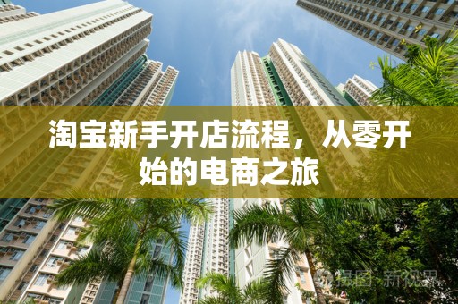 淘宝新手开店流程，从零开始的电商之旅