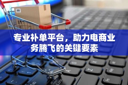 专业补单平台，助力电商业务腾飞的关键要素