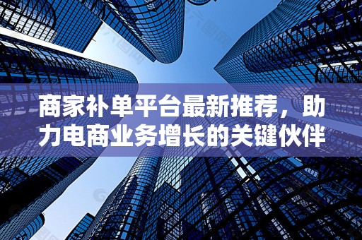 商家补单平台最新推荐，助力电商业务增长的关键伙伴