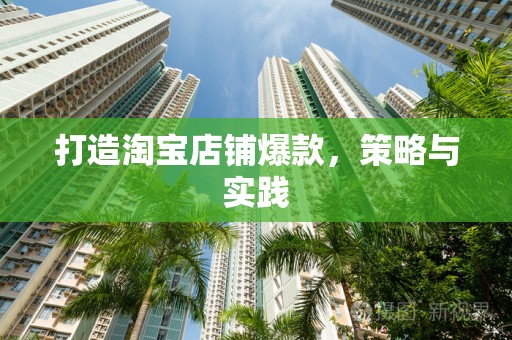 打造淘宝店铺爆款，策略与实践