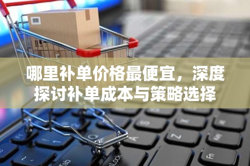 哪里补单价格最便宜，深度探讨补单成本与策略选择