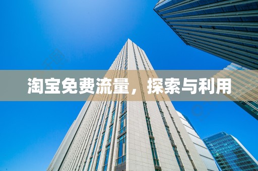 淘宝免费流量，探索与利用