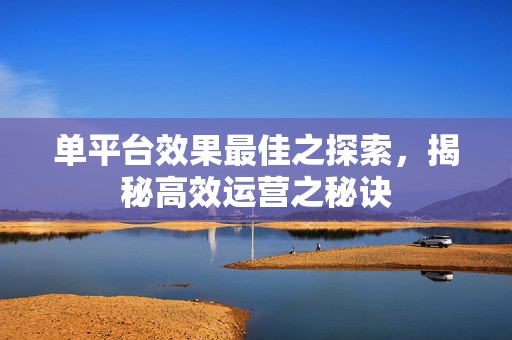 单平台效果最佳之探索，揭秘高效运营之秘诀