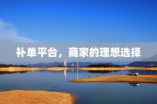 补单平台，商家的理想选择