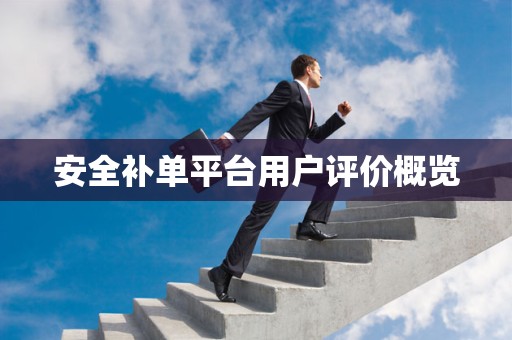 安全补单平台用户评价概览