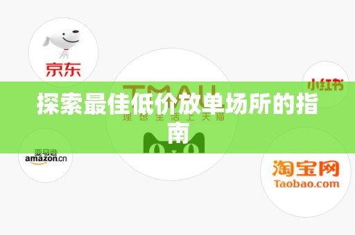 探索最佳低价放单场所的指南