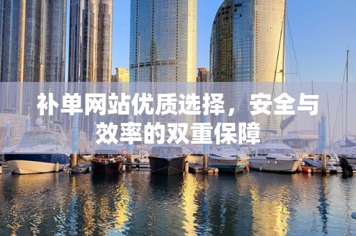补单网站优质选择，安全与效率的双重保障