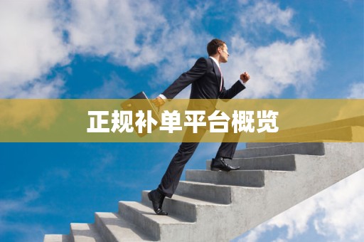 正规补单平台概览
