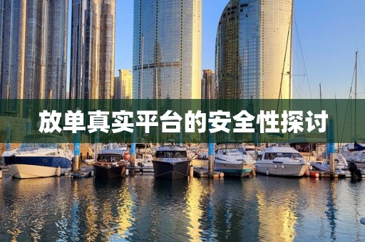 放单真实平台的安全性探讨