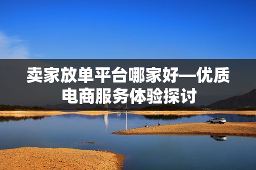 卖家放单平台哪家好—优质电商服务体验探讨