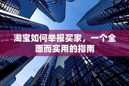 淘宝如何举报买家，一个全面而实用的指南