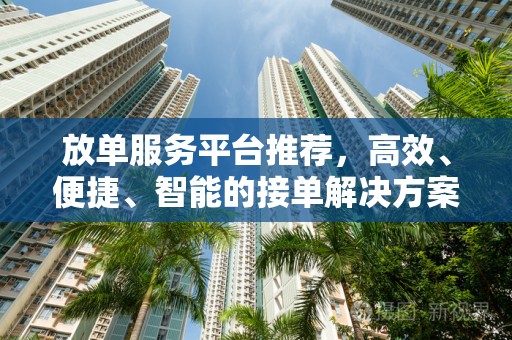 放单服务平台推荐，高效、便捷、智能的接单解决方案