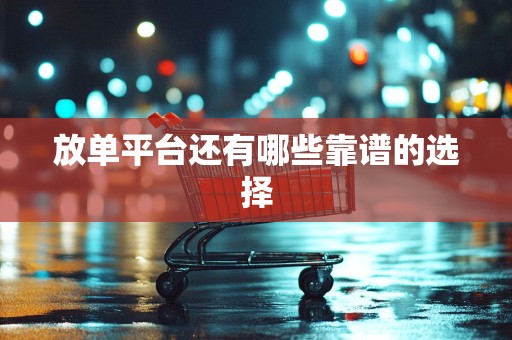 放单平台还有哪些靠谱的选择
