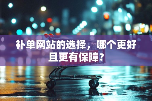 补单网站的选择，哪个更好且更有保障？