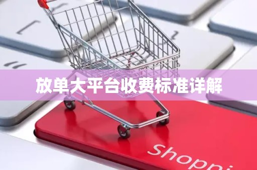 放单大平台收费标准详解