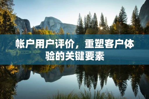帐户用户评价，重塑客户体验的关键要素