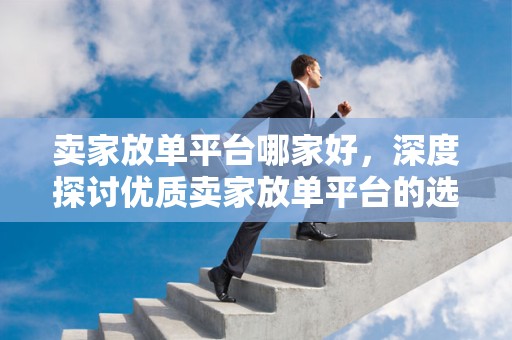 卖家放单平台哪家好，深度探讨优质卖家放单平台的选择