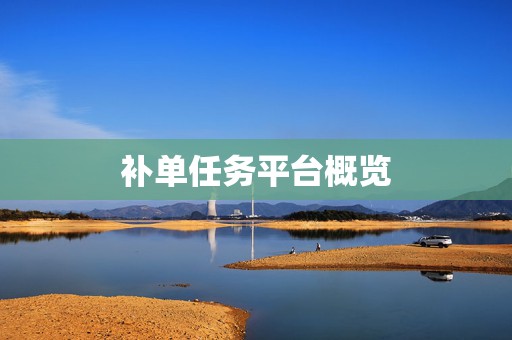 补单任务平台概览