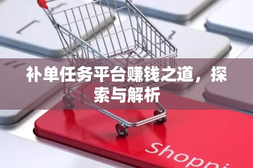 补单任务平台赚钱之道，探索与解析