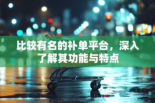 比较有名的补单平台，深入了解其功能与特点