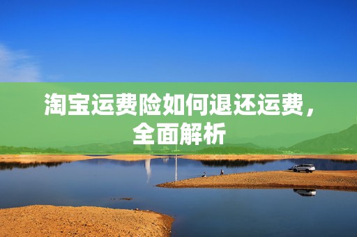 淘宝运费险如何退还运费，全面解析