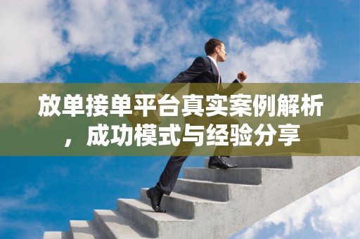 放单接单平台真实案例解析，成功模式与经验分享