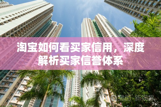 淘宝如何看买家信用，深度解析买家信誉体系