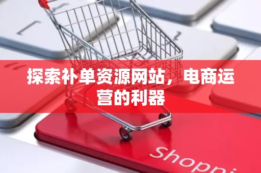 探索补单资源网站，电商运营的利器