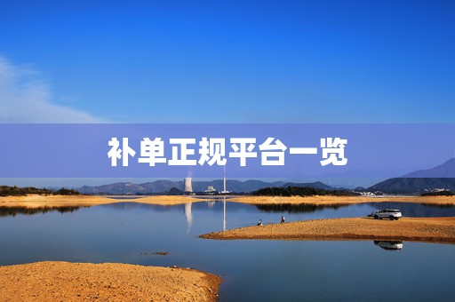 补单正规平台一览