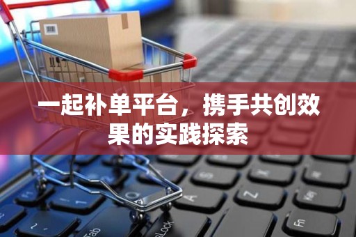 一起补单平台，携手共创效果的实践探索