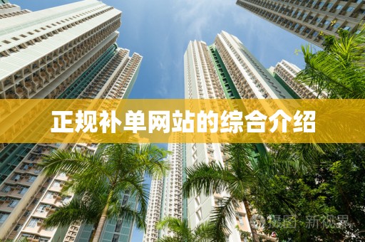 正规补单网站的综合介绍