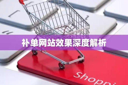 补单网站效果深度解析