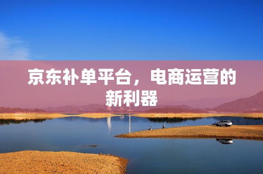 京东补单平台，电商运营的新利器