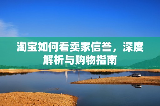 淘宝如何看卖家信誉，深度解析与购物指南