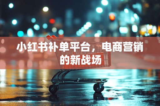 小红书补单平台，电商营销的新战场