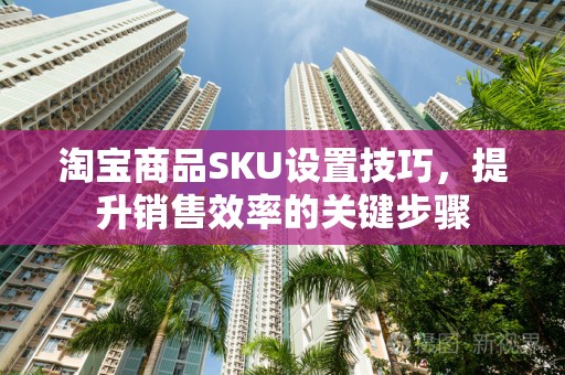 淘宝商品SKU设置技巧，提升销售效率的关键步骤