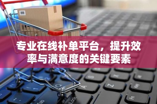 专业在线补单平台，提升效率与满意度的关键要素