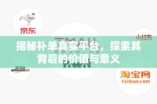 揭秘补单真实平台，探索其背后的价值与意义