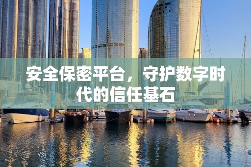 安全保密平台，守护数字时代的信任基石