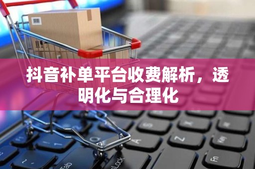 抖音补单平台收费解析，透明化与合理化