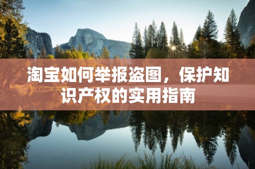 淘宝如何举报盗图，保护知识产权的实用指南