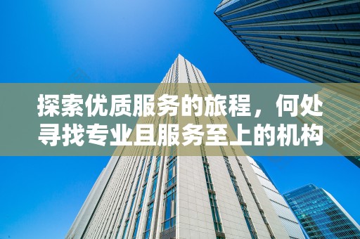 探索优质服务的旅程，何处寻找专业且服务至上的机构