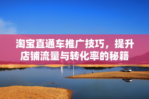 淘宝直通车推广技巧，提升店铺流量与转化率的秘籍
