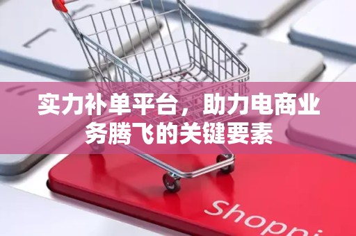 实力补单平台，助力电商业务腾飞的关键要素