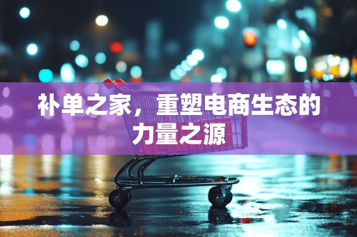 补单之家，重塑电商生态的力量之源