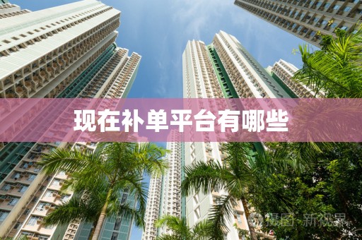 现在补单平台有哪些
