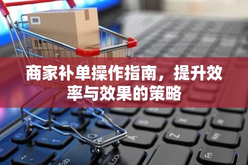 商家补单操作指南，提升效率与效果的策略